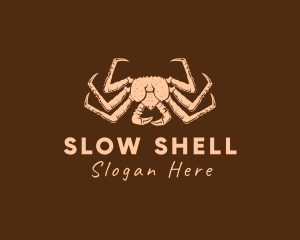 Rustic King Crab logo design