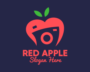 Red Fruit Camera logo design