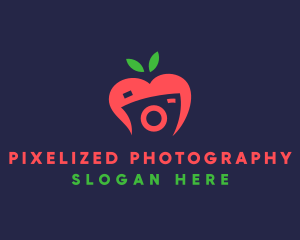 Red Fruit Camera logo design