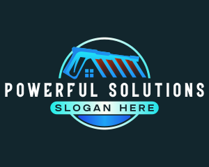 Pressure Washer Sanitation Cleaning logo design