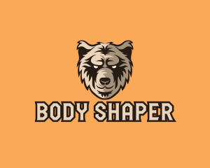 Wild Grizzly Bear logo design