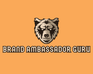 Wild Grizzly Bear logo design