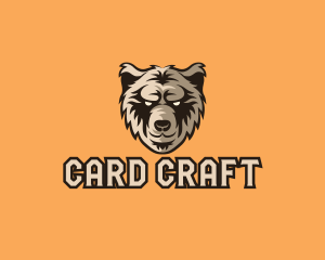 Wild Grizzly Bear logo design