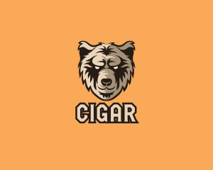 Wild Grizzly Bear logo design