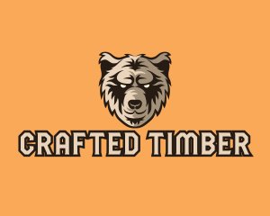 Wild Grizzly Bear logo design