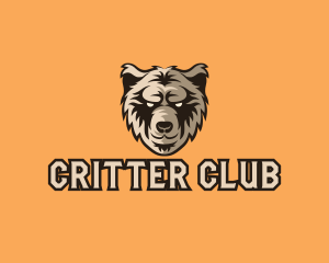 Wild Grizzly Bear logo design