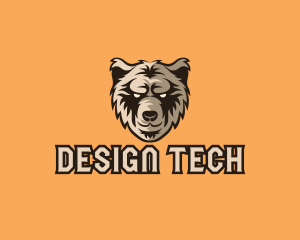 Wild Grizzly Bear logo design