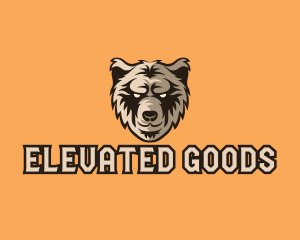 Wild Grizzly Bear logo design