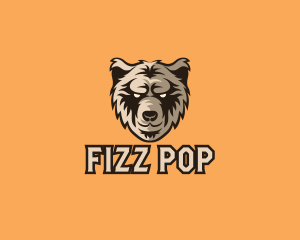 Wild Grizzly Bear logo design