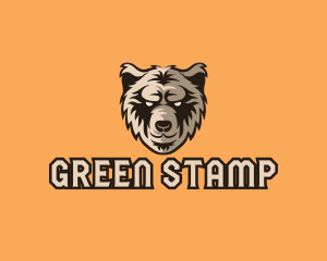 Wild Grizzly Bear logo design