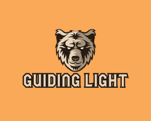 Wild Grizzly Bear logo design