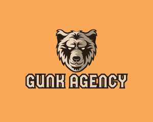 Wild Grizzly Bear logo design