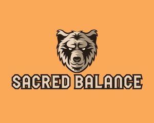 Wild Grizzly Bear logo design