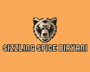 Wild Grizzly Bear logo design