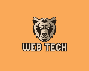 Wild Grizzly Bear logo design