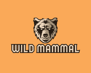 Wild Grizzly Bear logo design