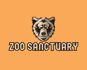 Wild Grizzly Bear logo design