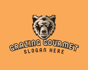 Wild Grizzly Bear logo design