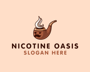 Pipe Tobacco Smoking logo design