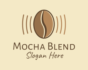 Coffee Bean Vibrate  logo design