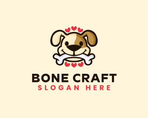 Puppy Dog Bone logo design