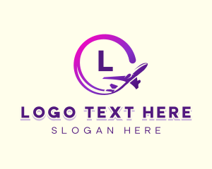 Logistics Airplane Aviation Logo