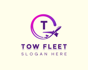 Logistics Airplane Aviation logo design