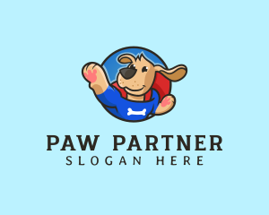 Dog Superhero Pet logo design