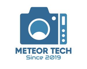 Blue Tech Camera logo design