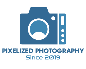 Blue Tech Camera logo design