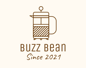 Minimalist French Press  logo design