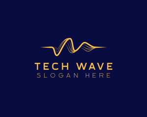 Wave Line Tech logo design