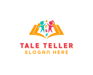 Educational Kindergarten Book logo design