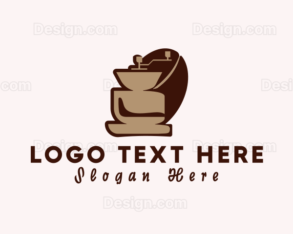 Coffee Grinder Kitchenware Logo