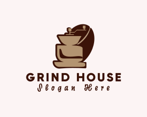 Coffee Grinder Kitchenware logo design