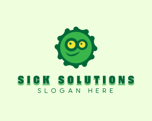 Virus Smiley Monster logo design