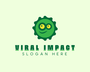 Virus Smiley Monster logo design