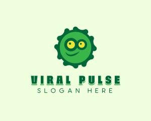 Virus Smiley Monster logo design