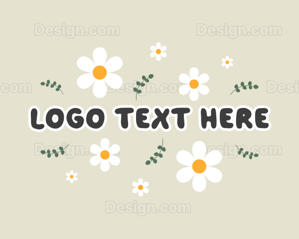 Cute Flower Petals Logo