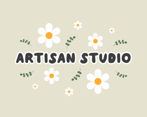 Cute Flower Petals logo design