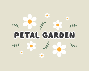 Cute Flower Petals logo design