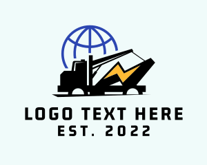 Electric Bolt Trucking Company logo design