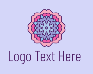 Flower Mosaic  Pattern logo