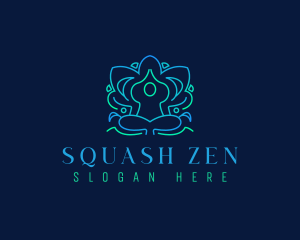 Yoga Meditation Zen logo design