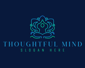 Yoga Meditation Zen logo design