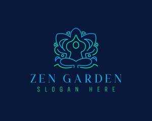 Yoga Meditation Zen logo design