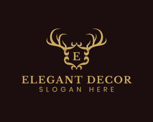 Deer Horn Crest logo design
