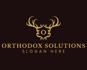 Deer Horn Crest logo design