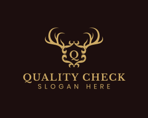 Deer Horn Crest logo design