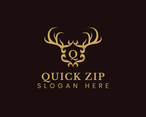 Deer Horn Crest logo design